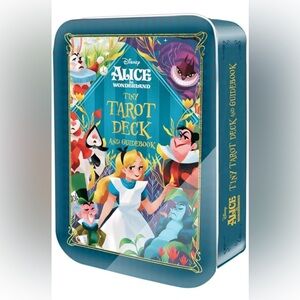 Disney Alice in Wonderland Tiny Tarot Deck - Blue and Red